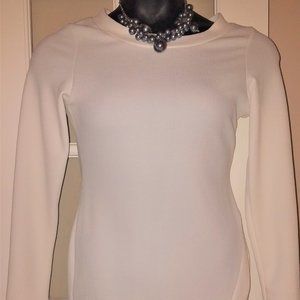 White long sleeve mini dress S-Large